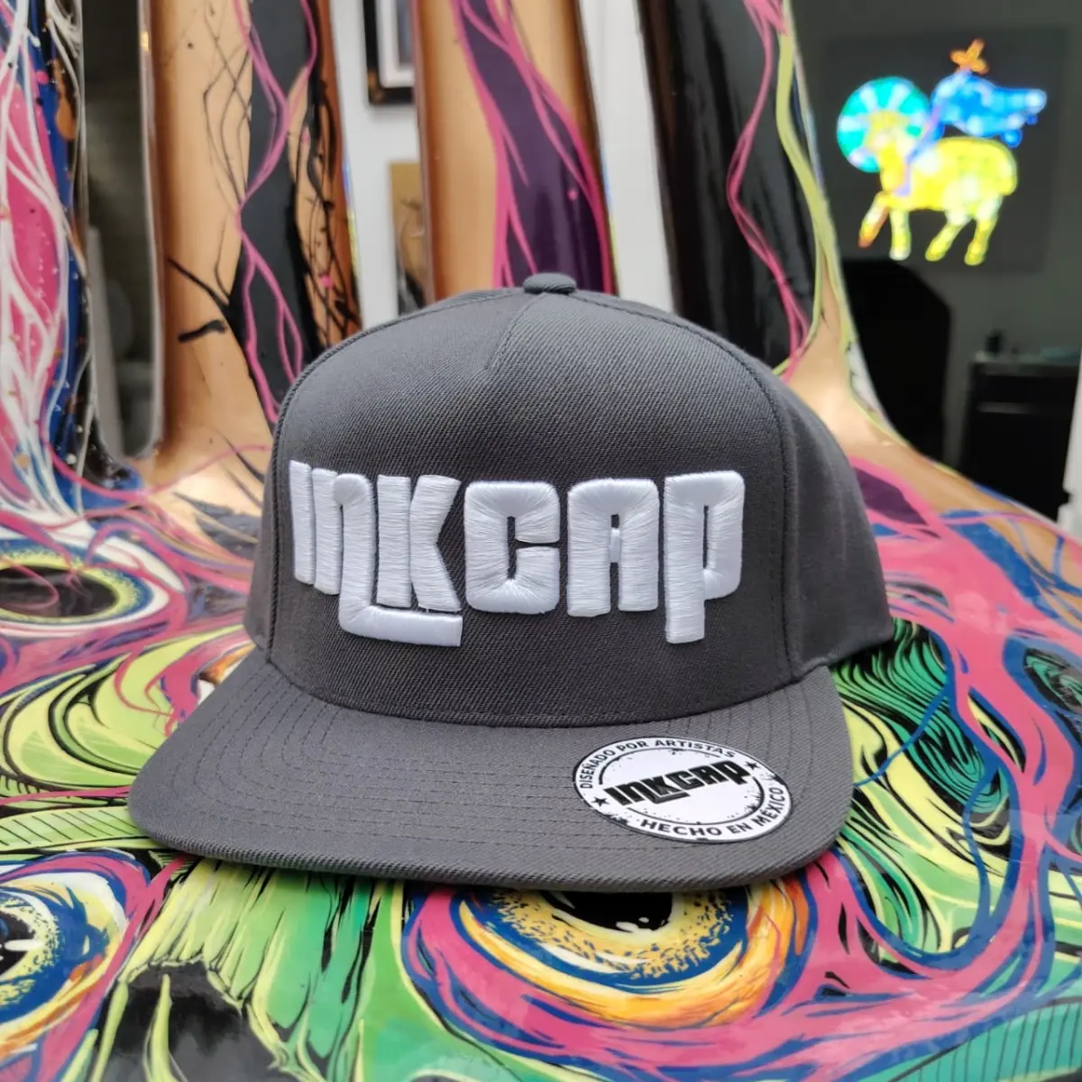Gorra INKCAP gris/blanco
