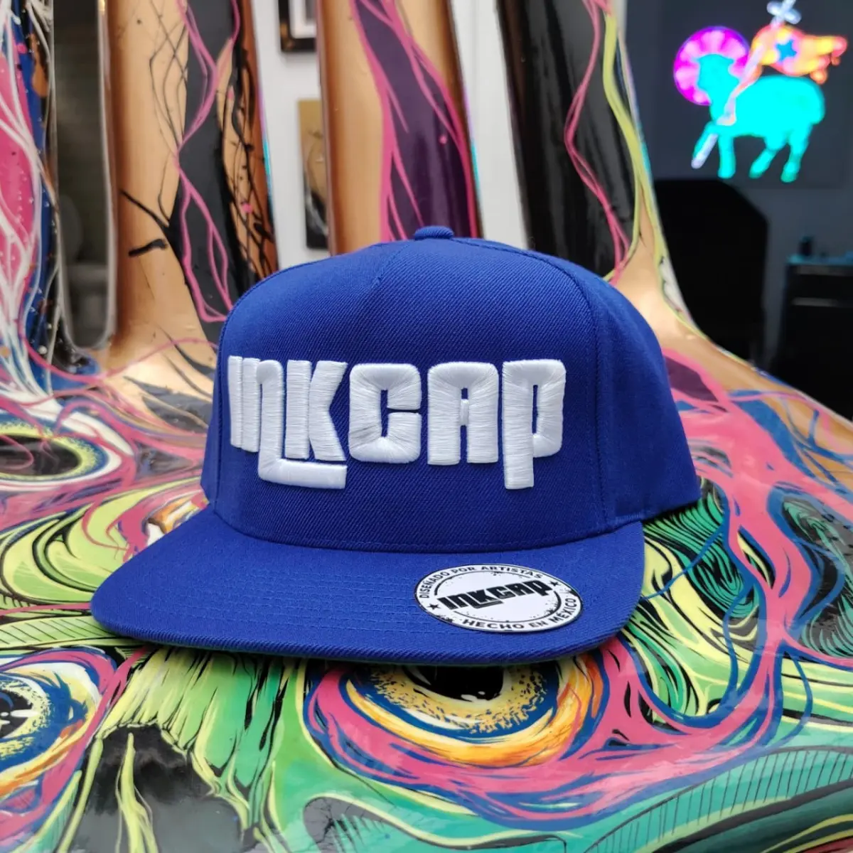 Gorra INKCAP azul rey/blanco