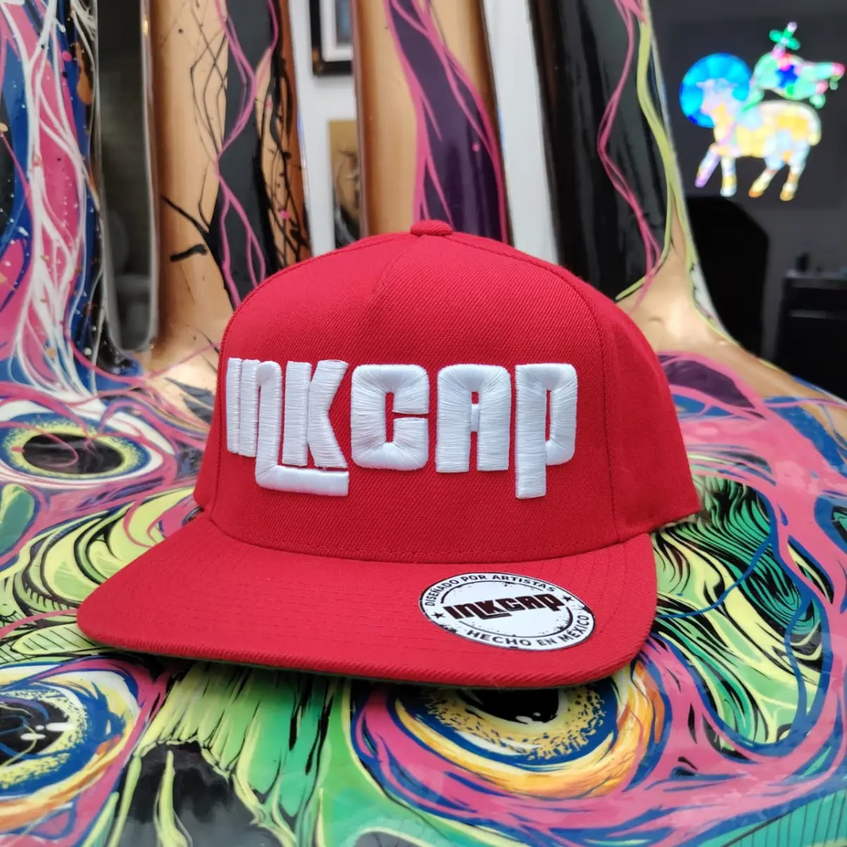 Gorra INKCAP rojo/blanco